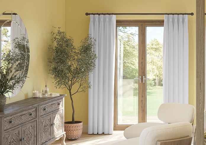 Atina (Blackout), Bright White - Made to Measure Curtains - Image 3